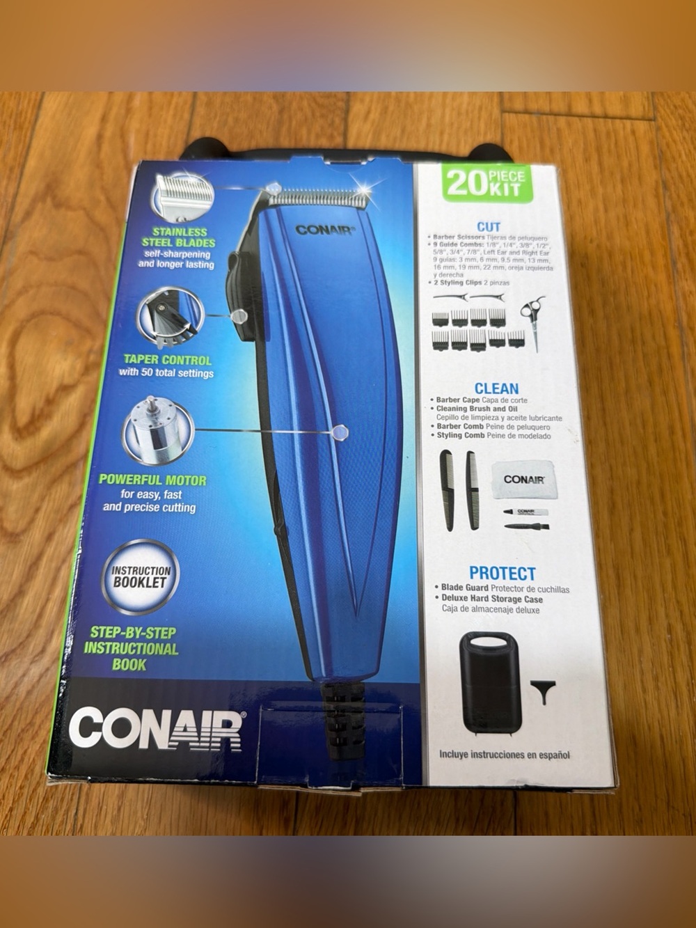 Conair Custom Cut 20 Piece Kit Hair Cutting Clippers Home Family Men Groom Kit